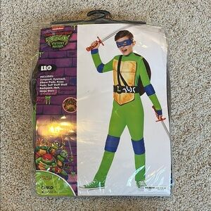 Leonardo Ninja Turtles Kids Costume - Green and Blue
